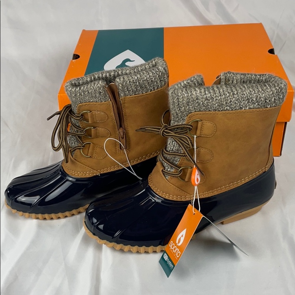 New! Sporto duck boots in box